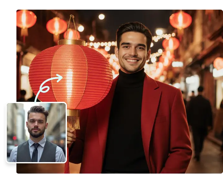 传统的农历新年氛围