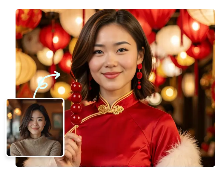 Elegante rode Qipao stijl 