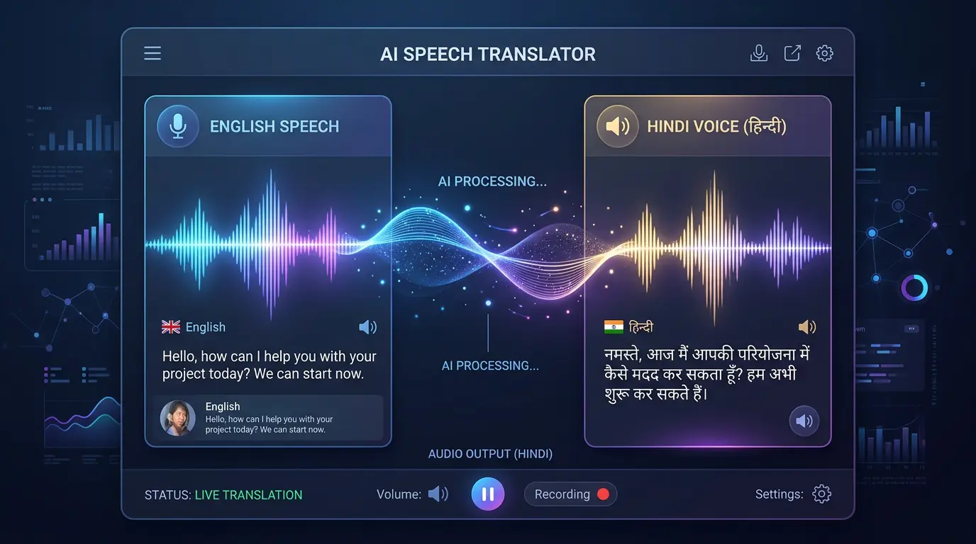 Natural Hindi AI Voice Translation