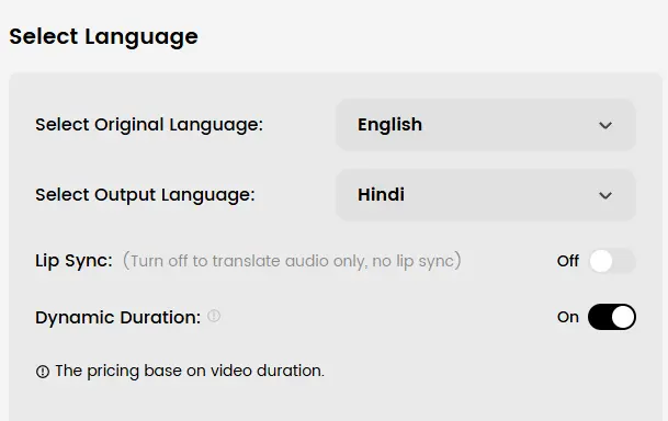 Select Hindi