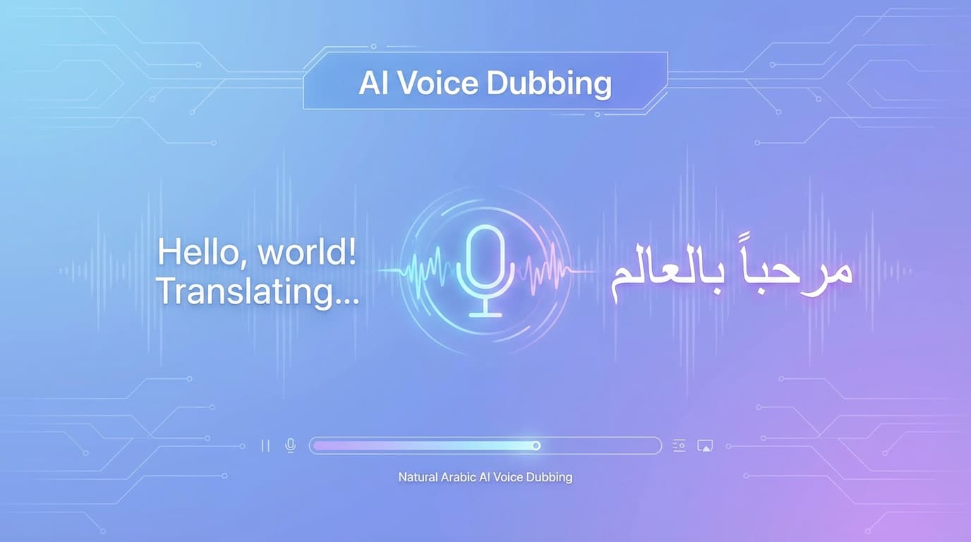 Natural Arabic AI Voice Dubbing