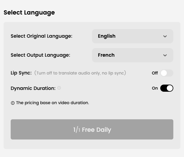 Choose French