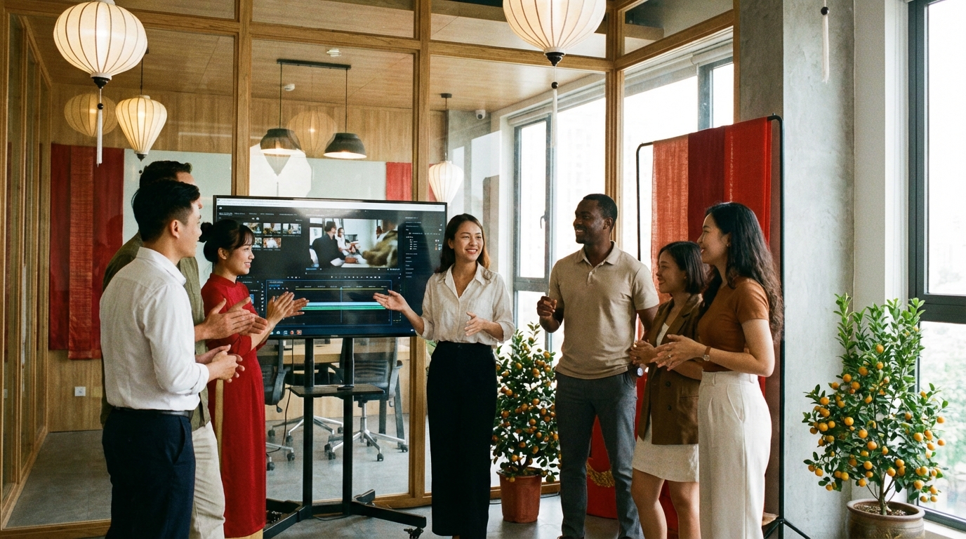 Đội ngũ tiếp thị xuyên biên giới 