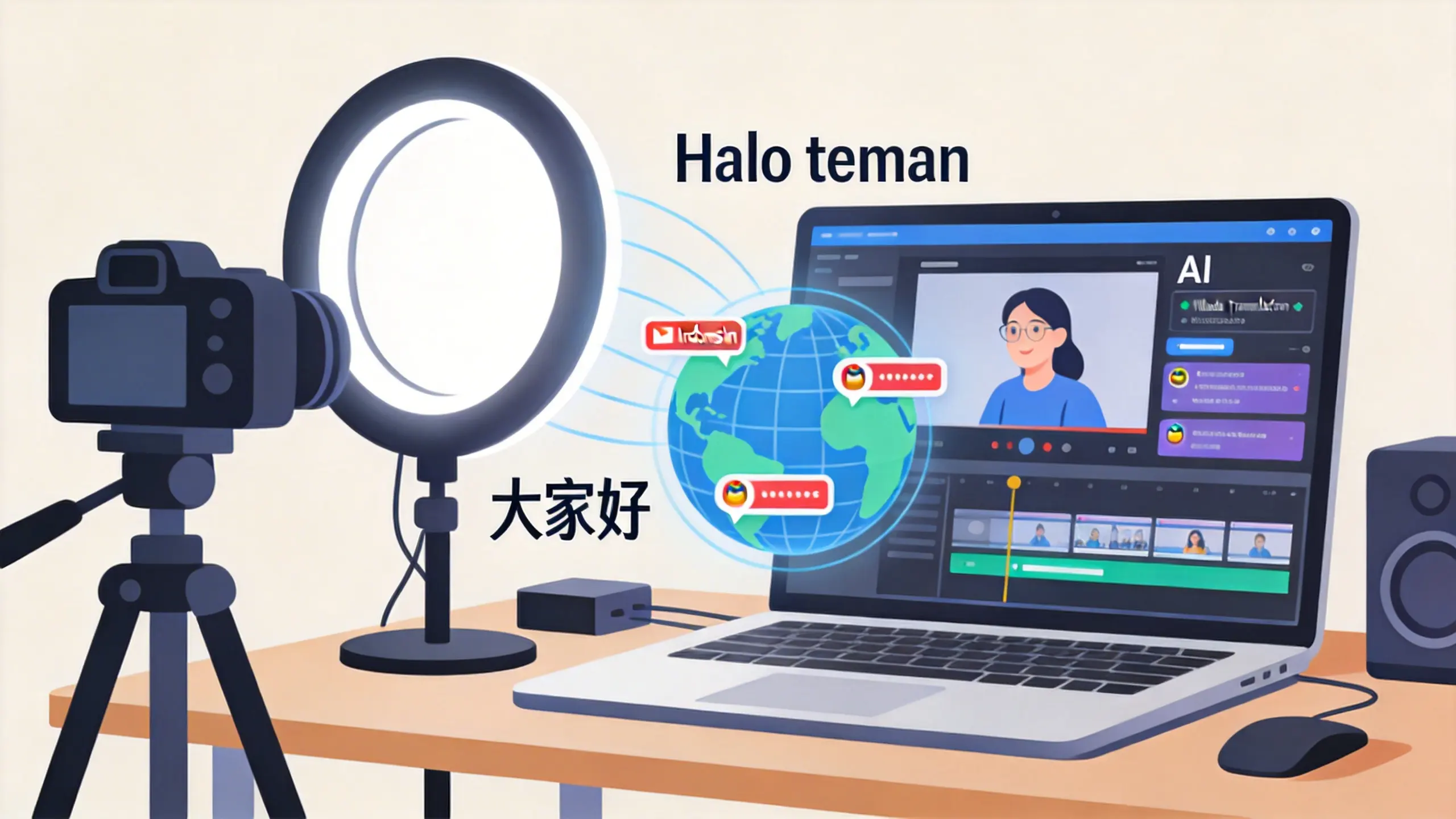 Kreator menjangkau pemirsa yang berbicara bahasa Mandarin