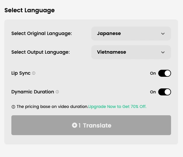 Choose Vietnamese Output