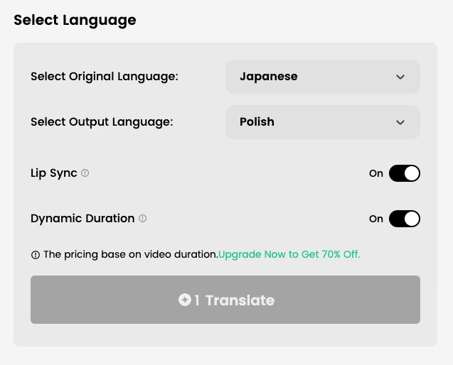 Choose Polish Output