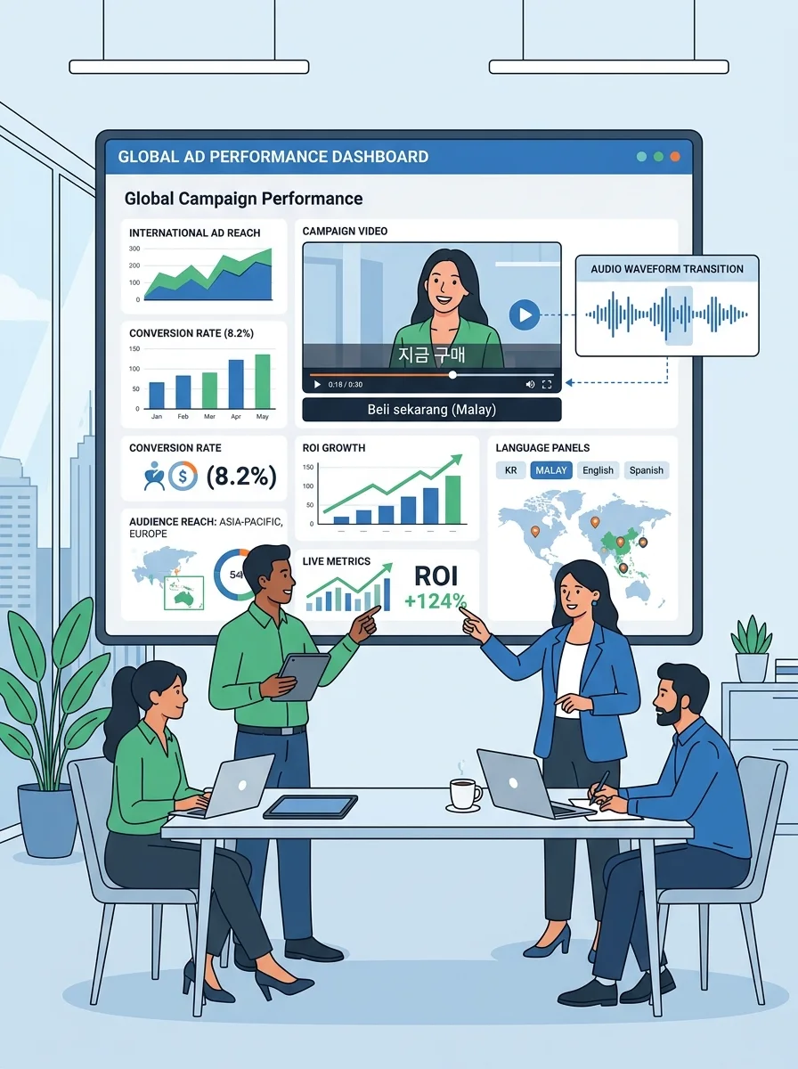 Marketing Teams Localizing Campaign Video