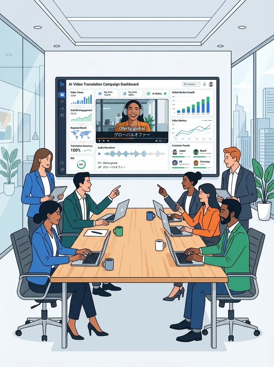 Marketing Teams Localizing Campaign Video