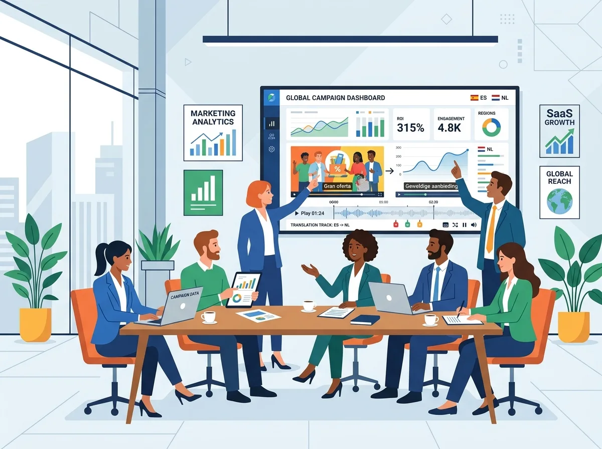 Marketing Teams Localizing Campaign Video