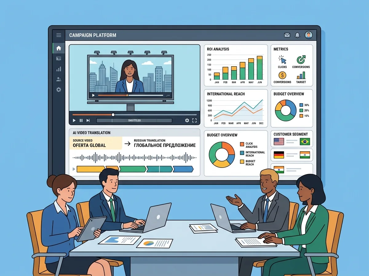 Marketing Teams Localizing Campaign Video