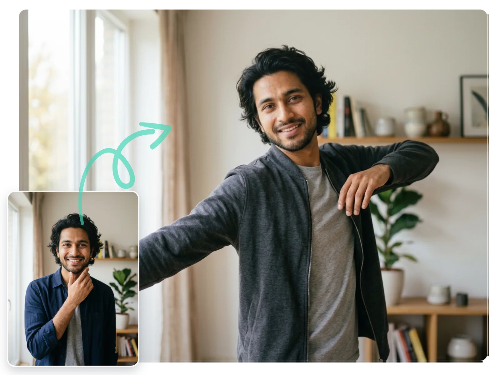 Animación fotográfica de identidad preservada 