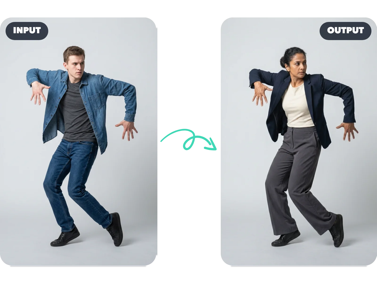 AI Motion Transfer Compare