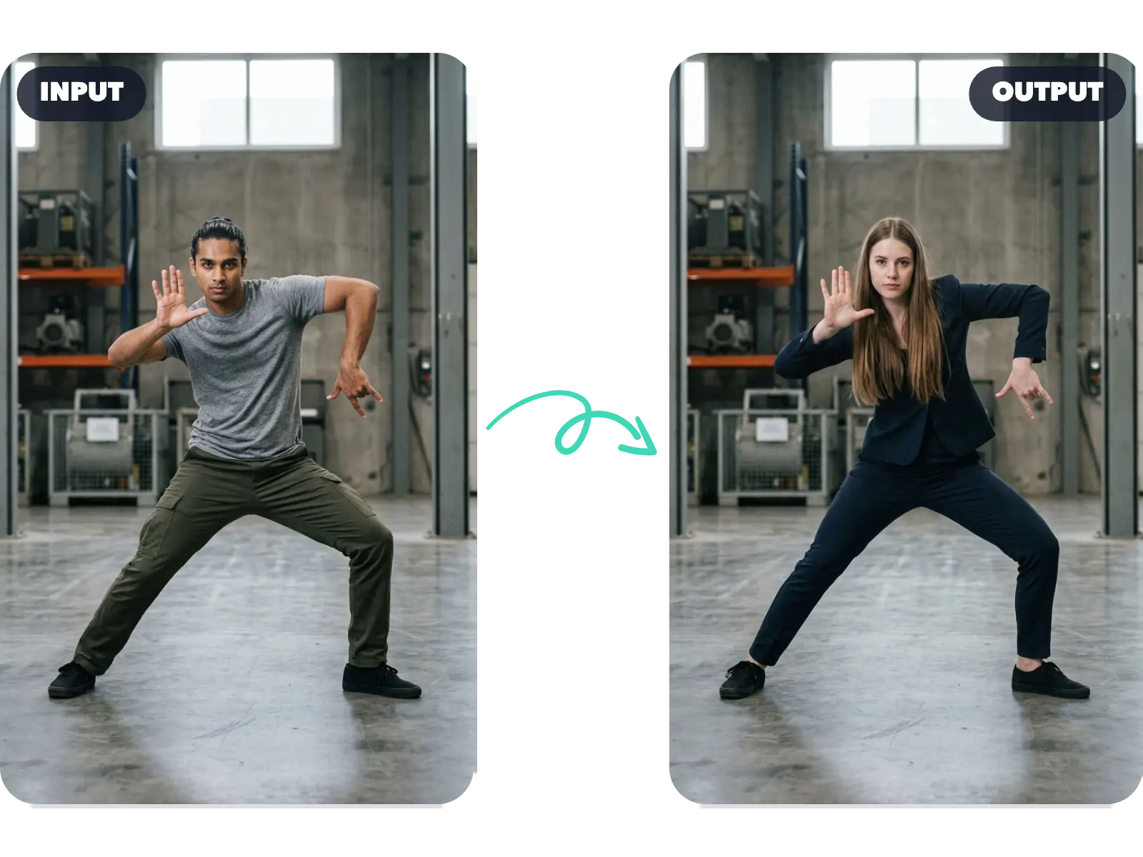 AI Motion Transfer for a New Character