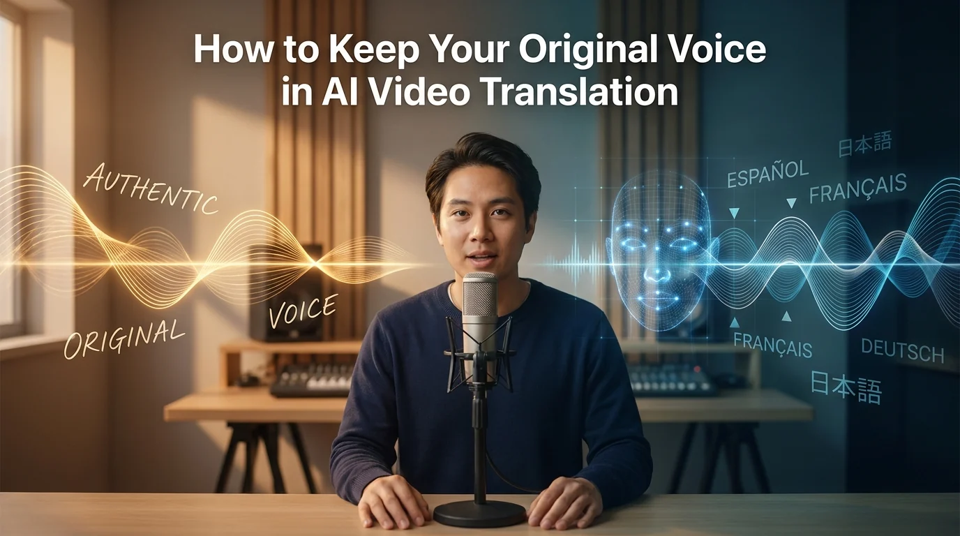 How to Keep Your Original Voice in AI Video Translation