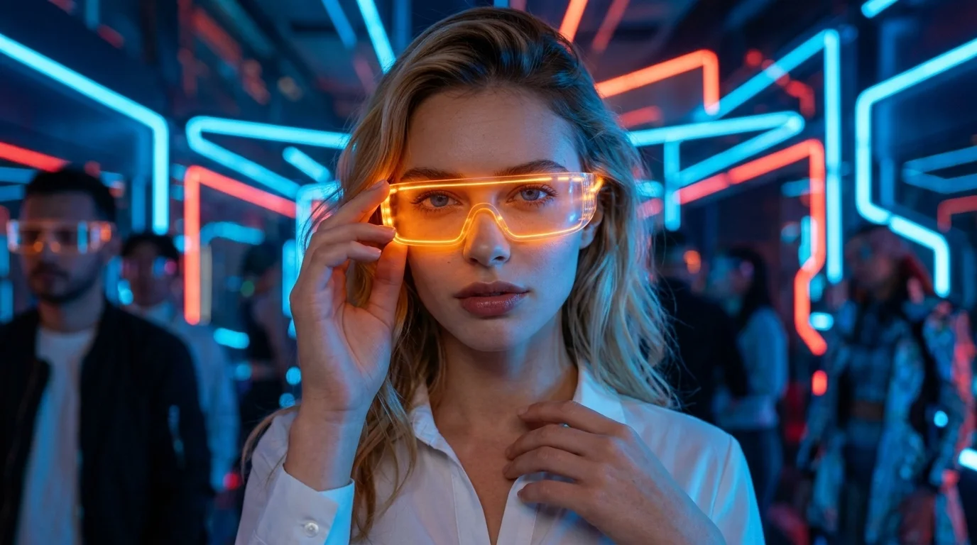 Neon Cyber Glasses