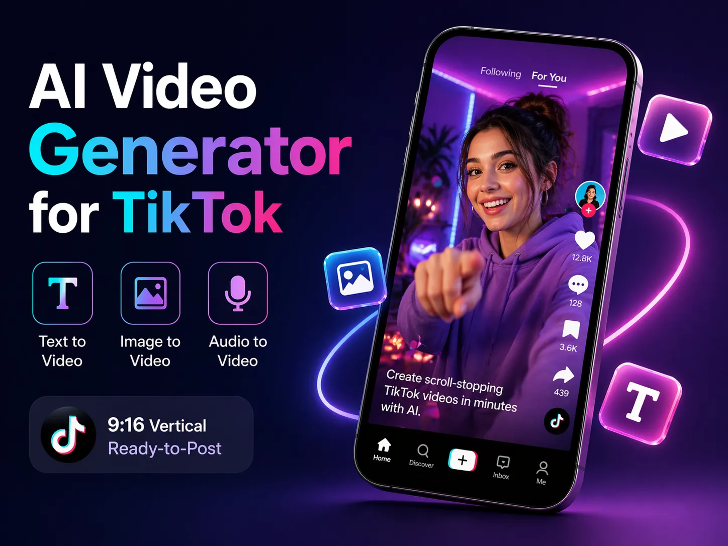 Generate 9:16 TikTok Videos from Prompts
