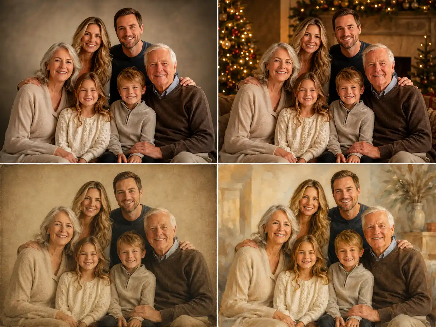 Natural Group Photo Composition