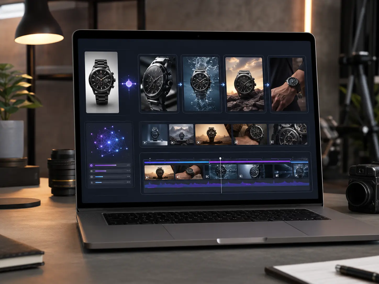 Produksi video yang dihasilkan AI untuk iklan 