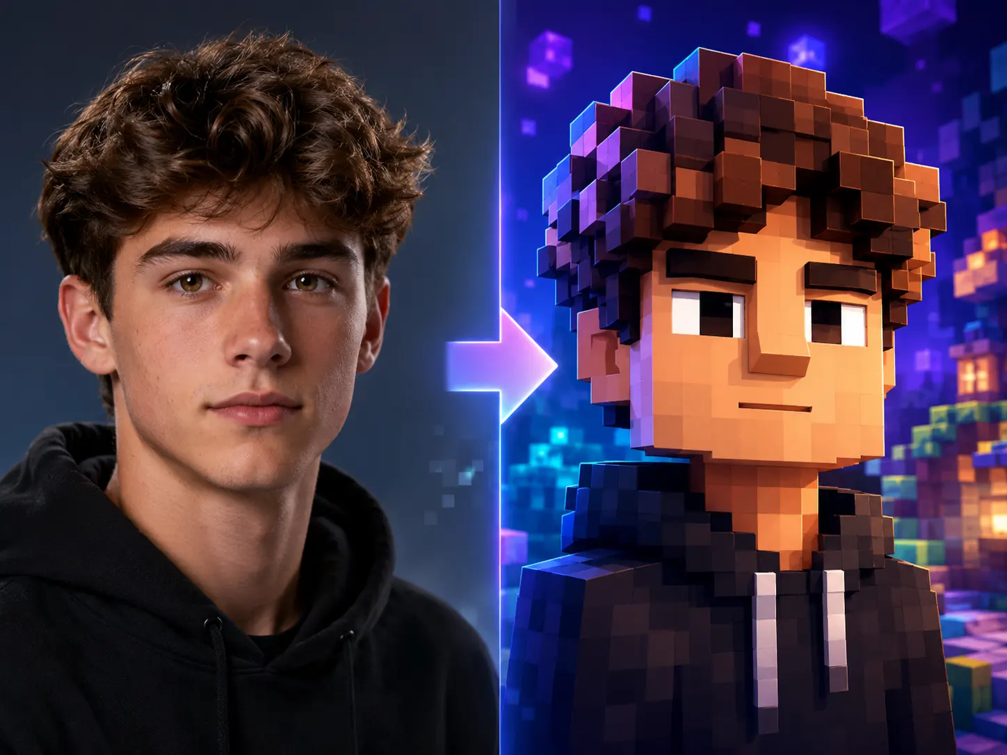 Bloquear Pixel Art Mirada de avatar
