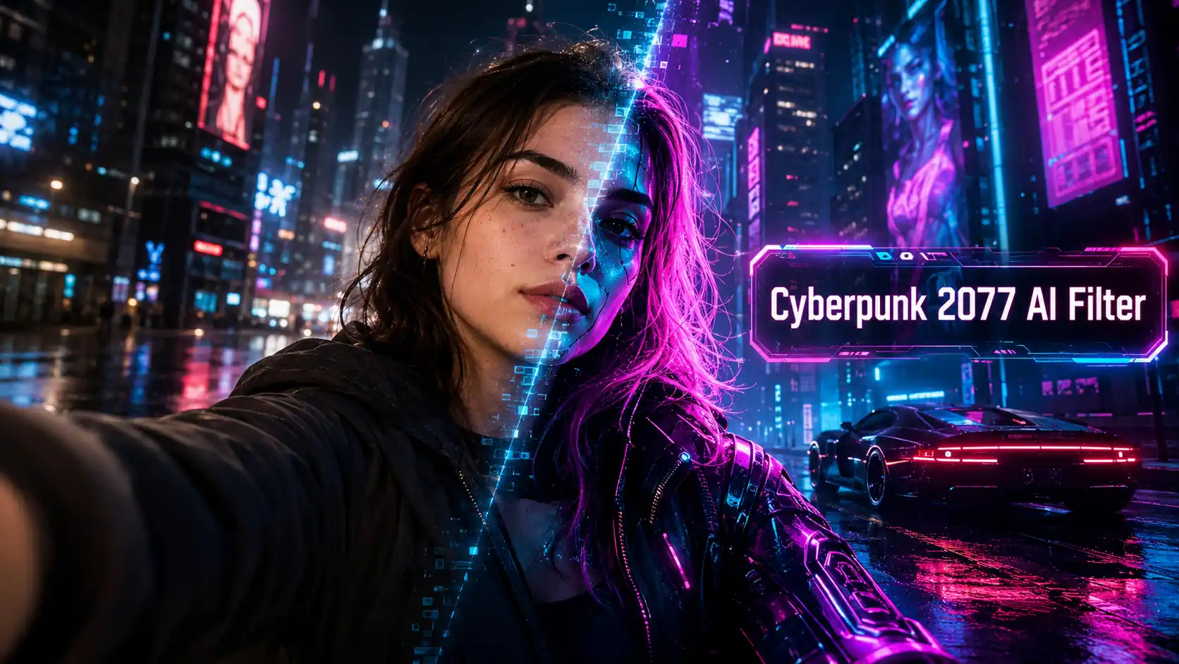 Cyberpunk 2077 Filtro de IA 