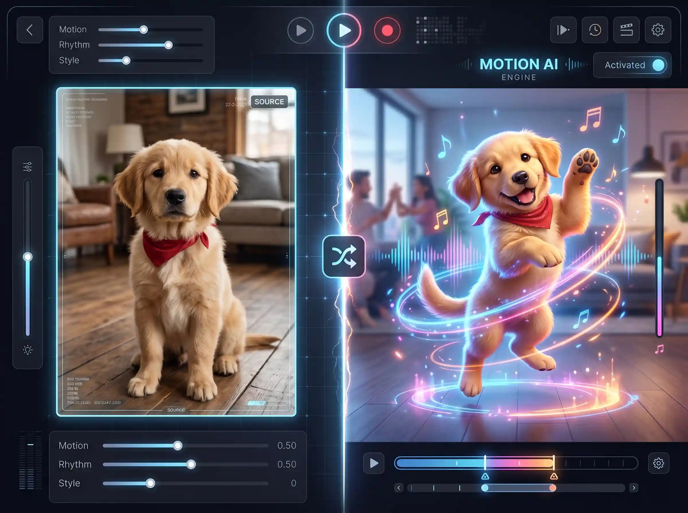 Animación de IA con un solo clic 