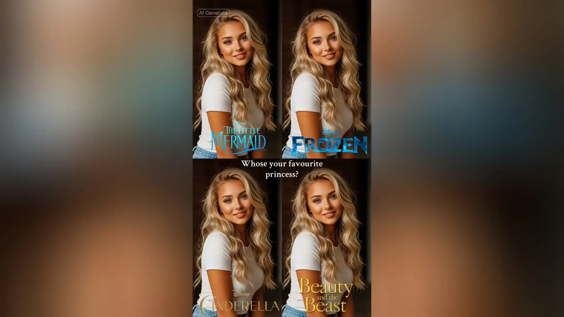 Disney AI Filter