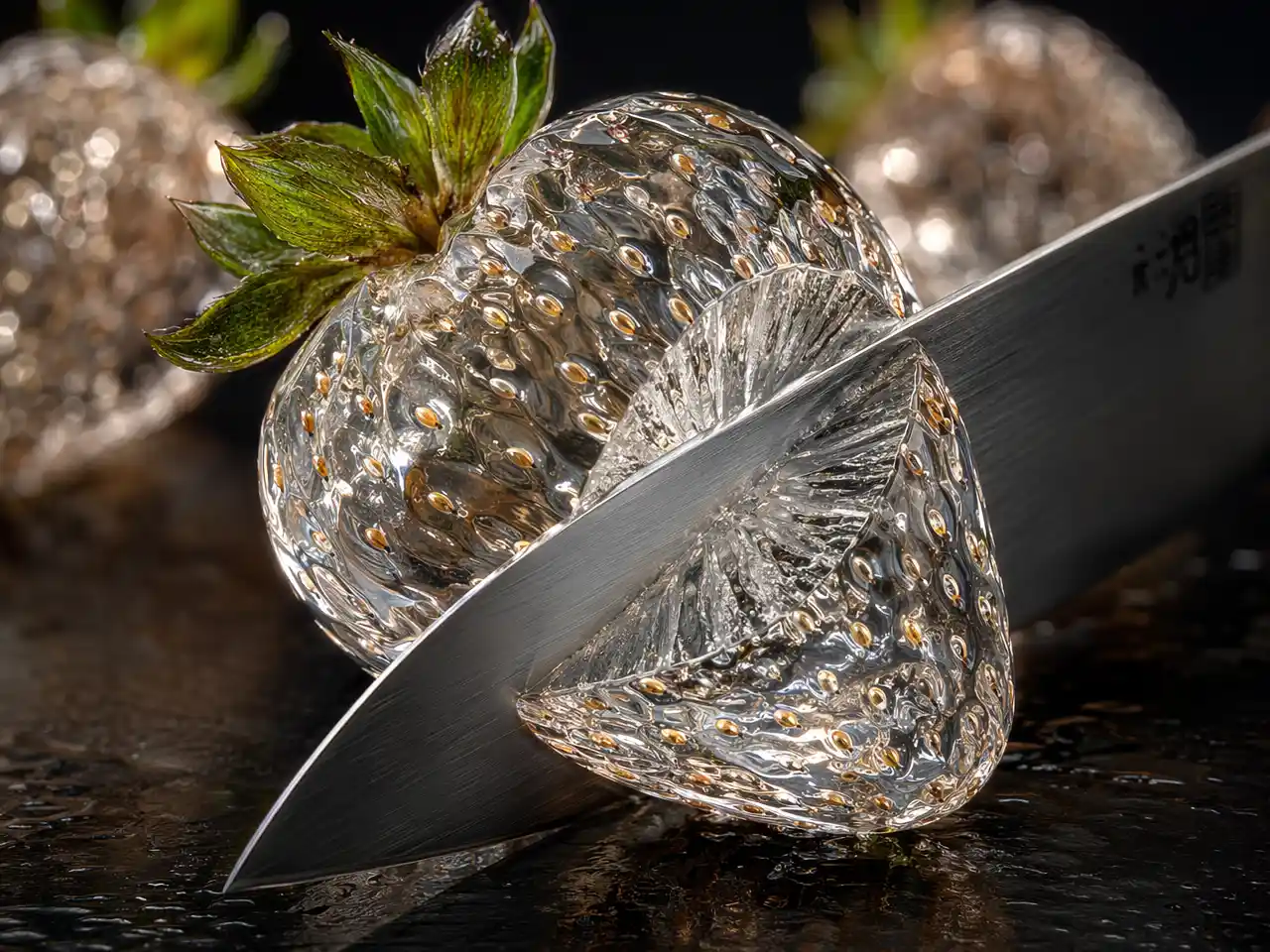 Transforme as fotos de frutas em arte de cristal