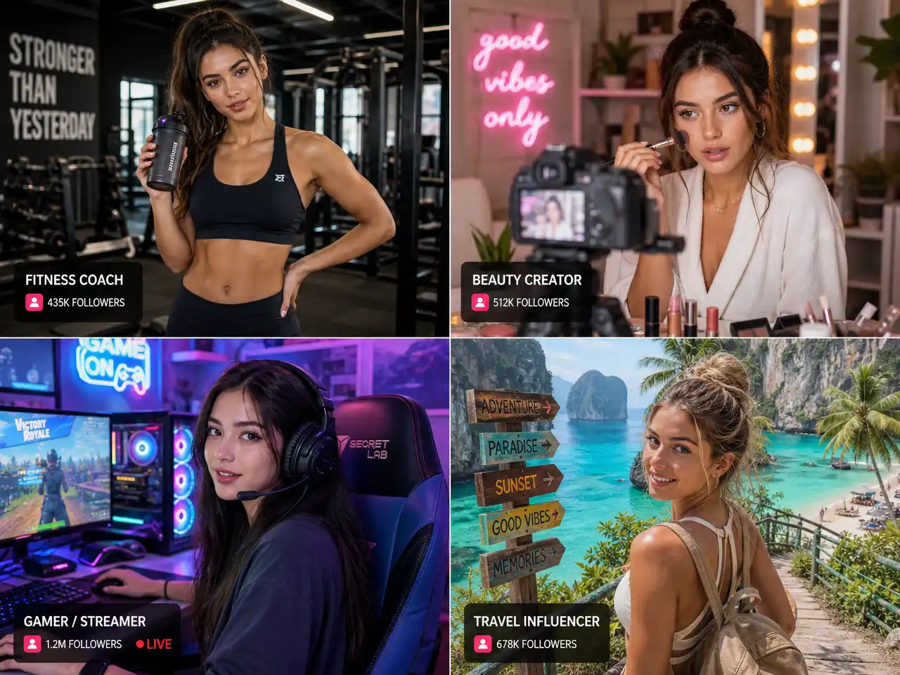 Traga influenciadores à vida com vídeo 