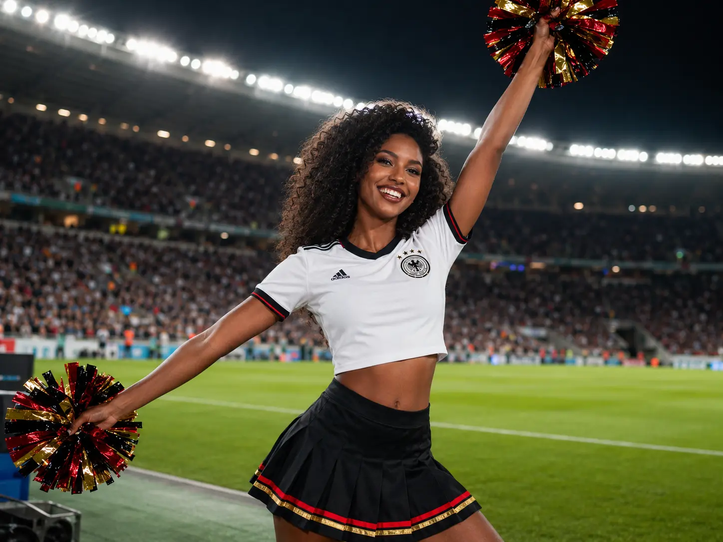 Dynamic Cheer Pose, Your Face Preserved