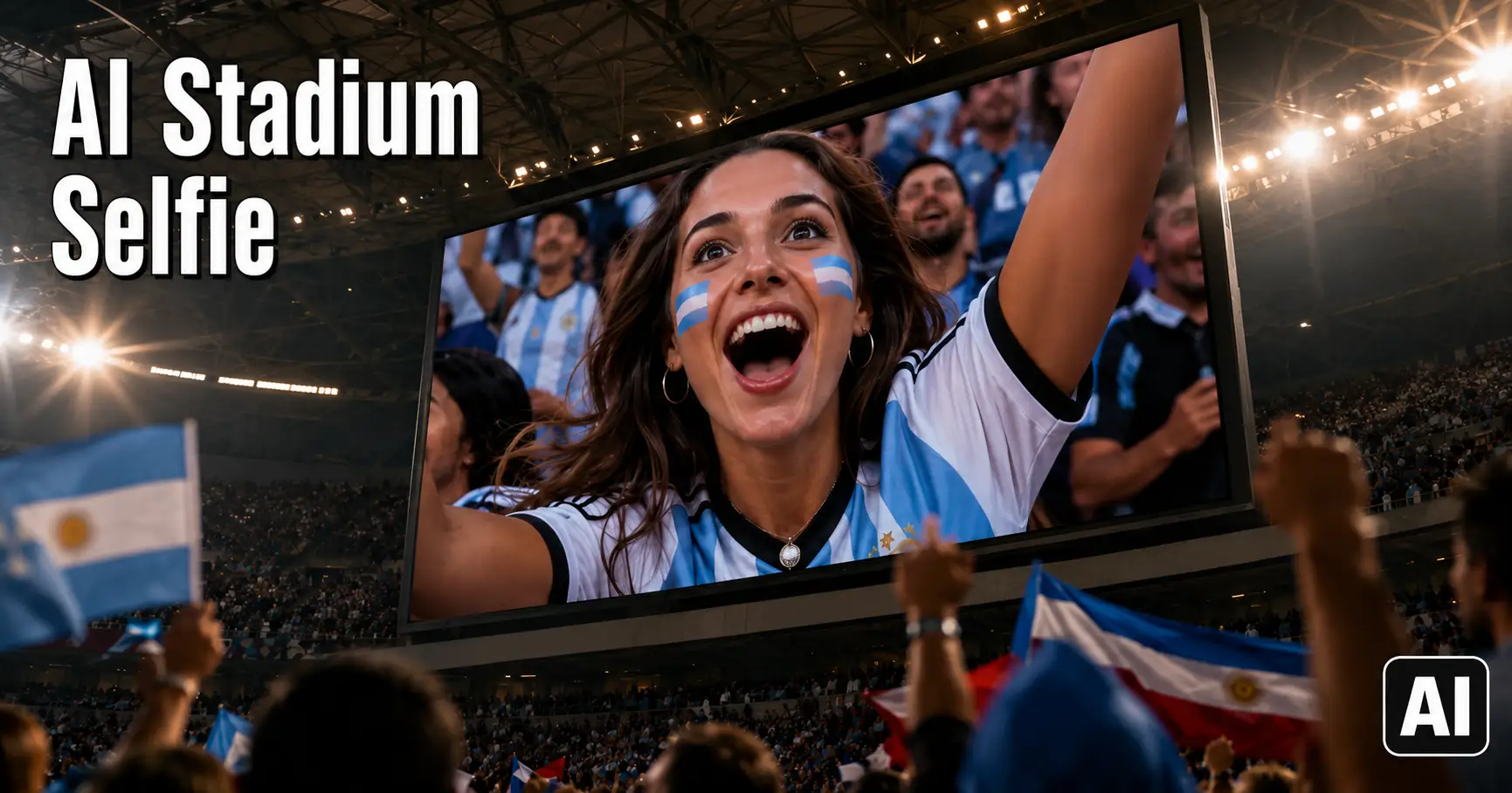 Generador de selfies de estadio AI 