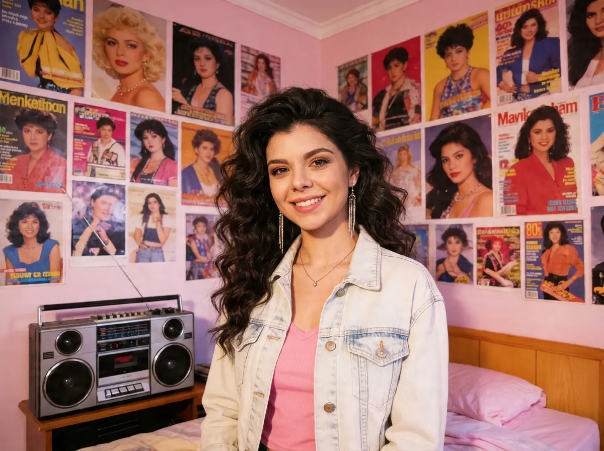 Recreates an Entire Vintage Bedroom Setting