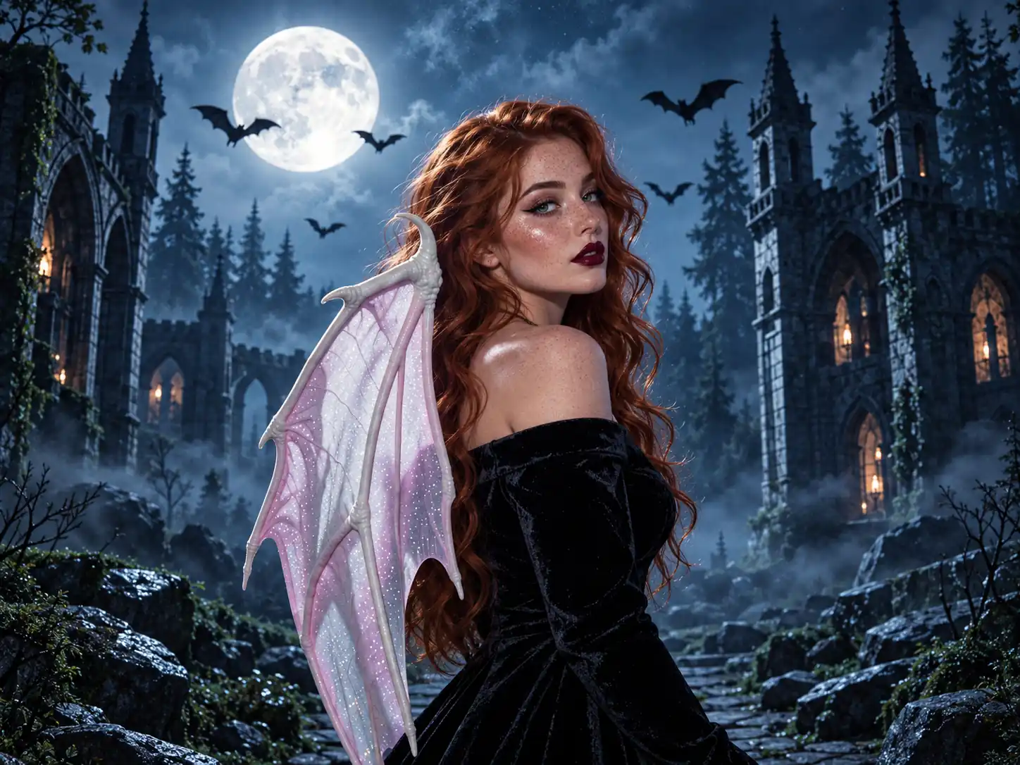 Black Velvet Fantasy Styling