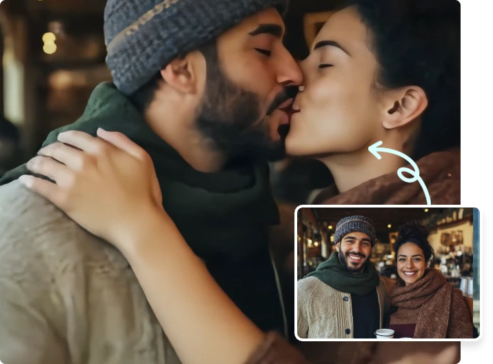 Hyper-Realistic Kissing Videos