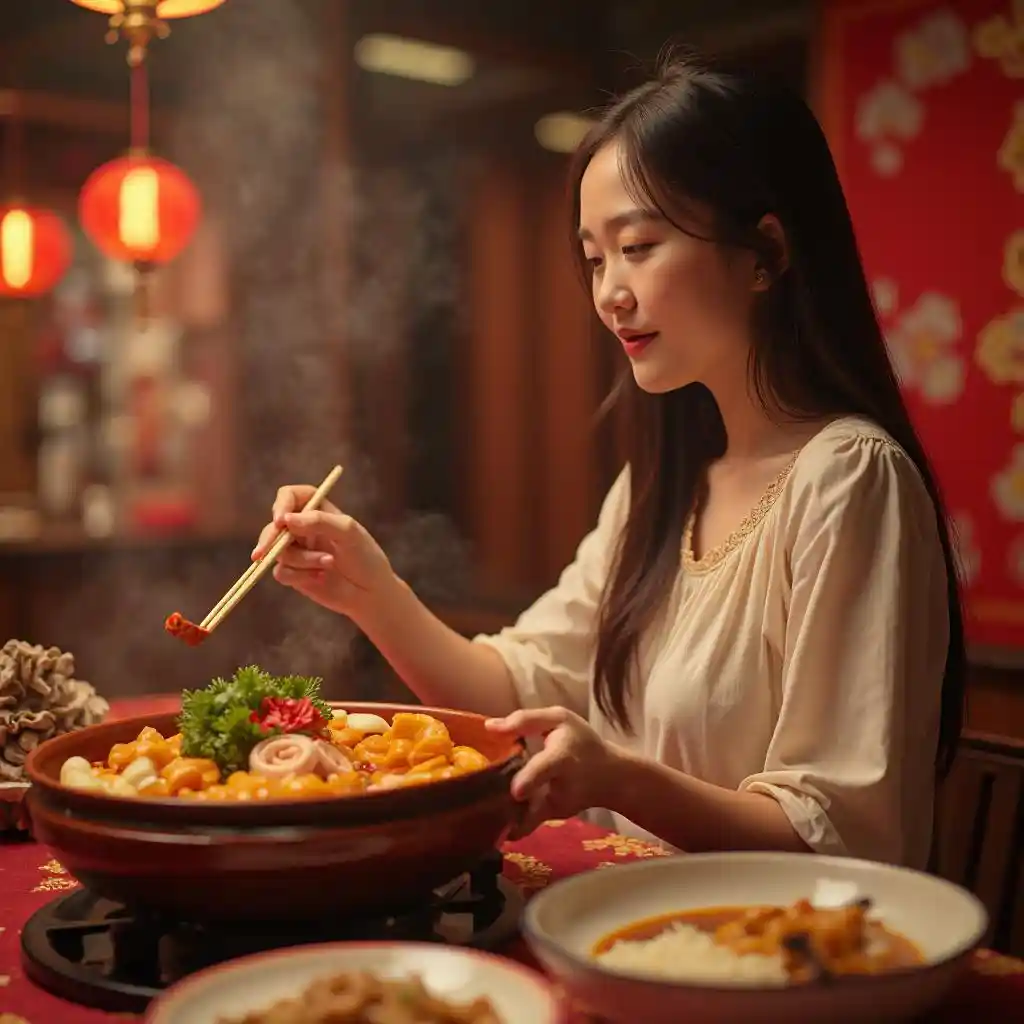 Festive Hot Pot Scene