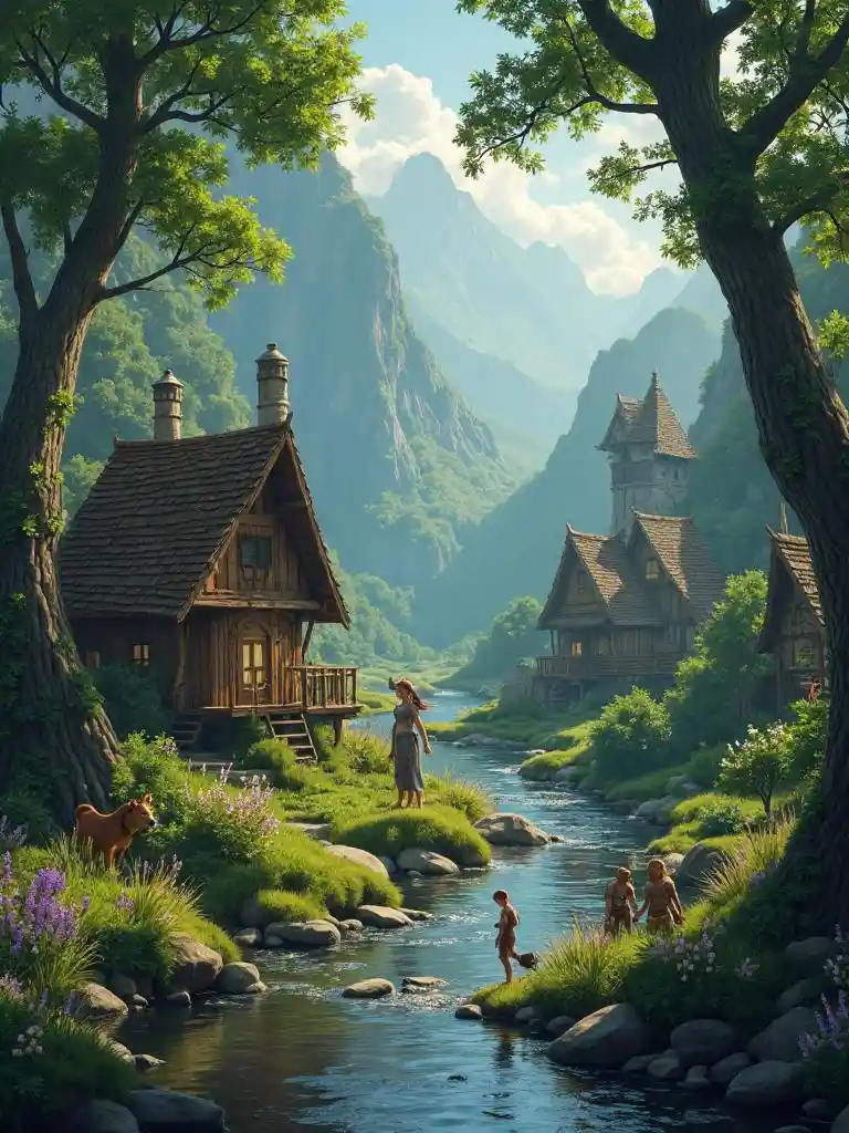 Mandhari ya Kijiji cha Elf