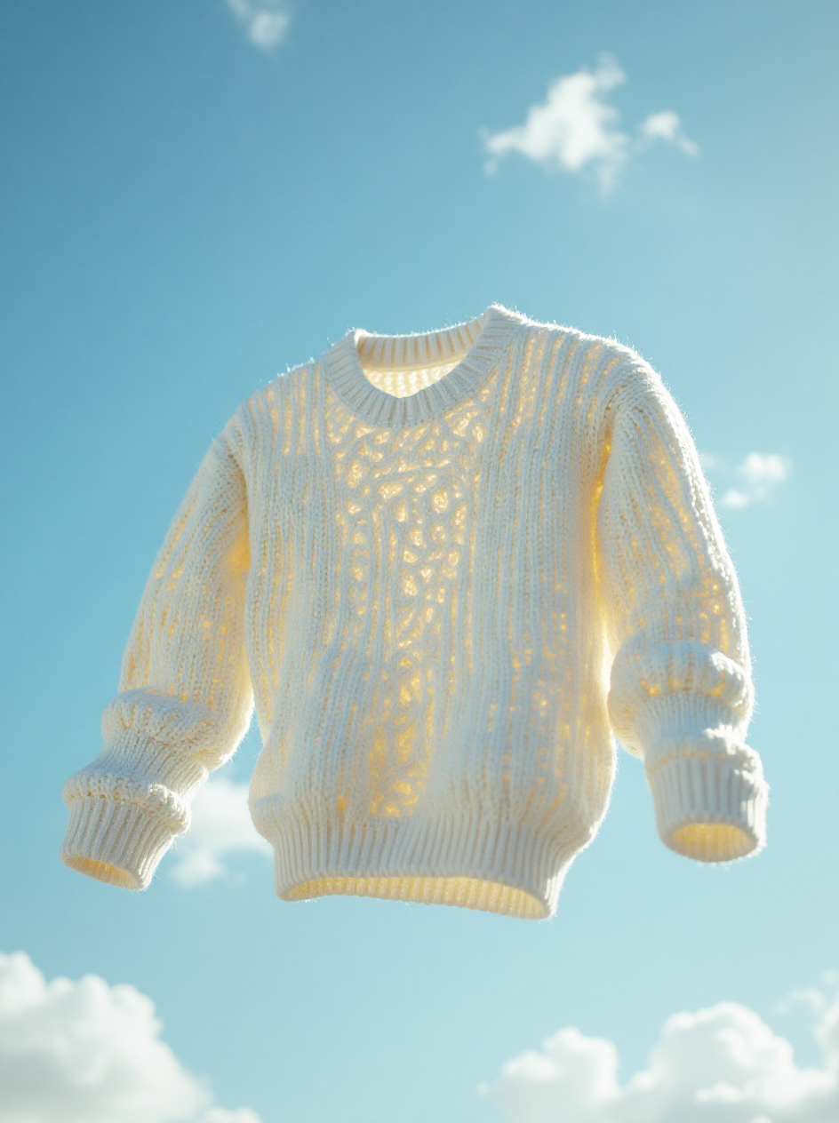 Chandail tricoté blanc