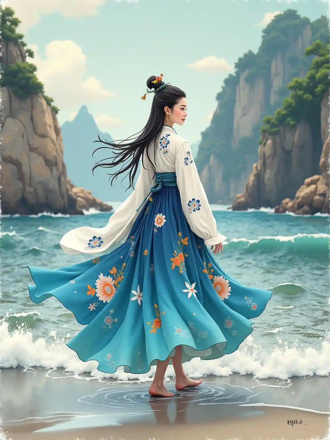 Karatasi ya Wimbi la Hanfu