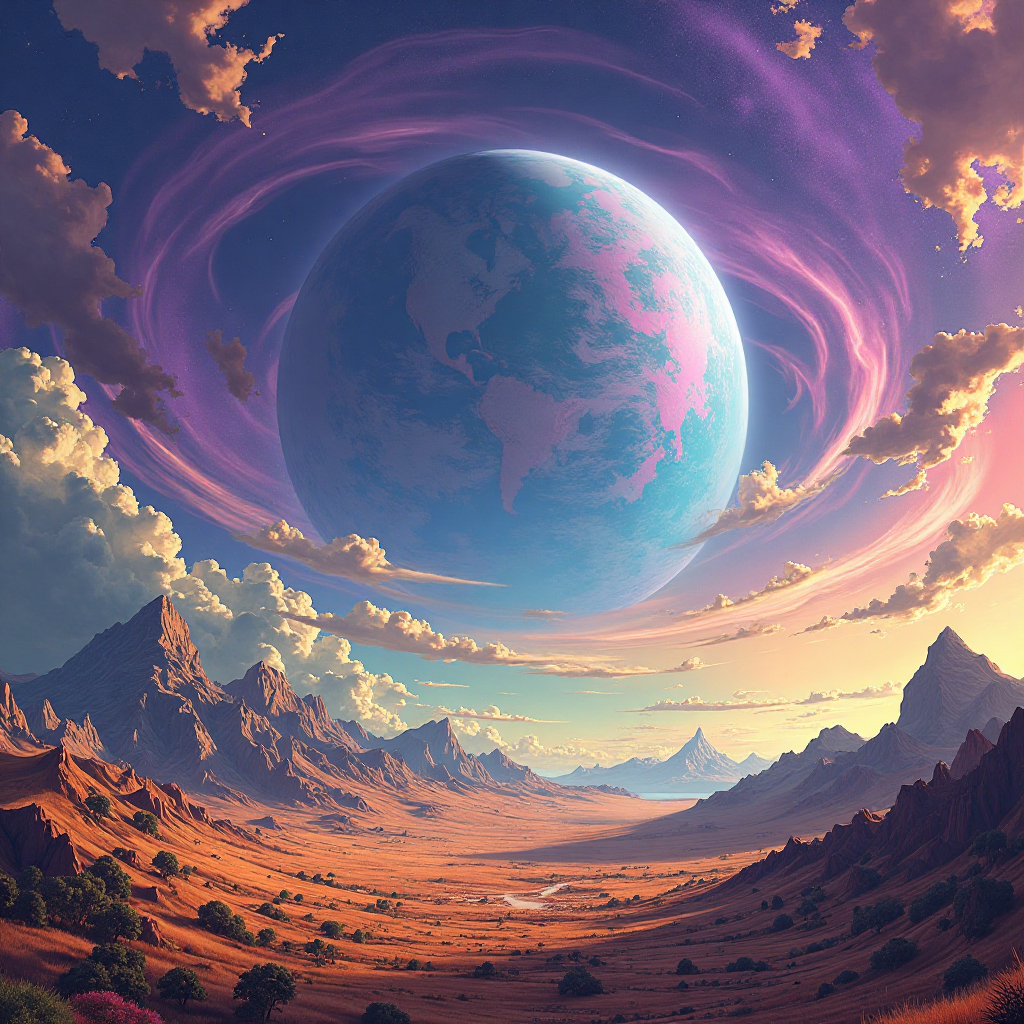 Den livfulla Technicolor-planeten