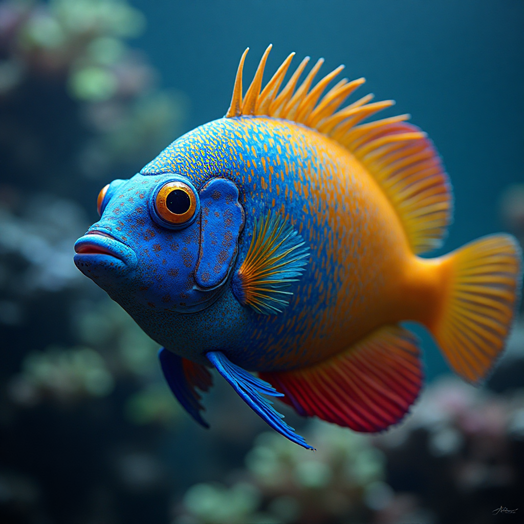 Pesci tropicali vivaci