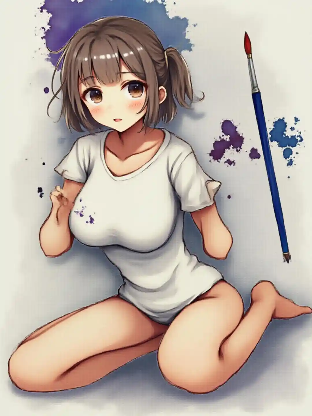 Maler-smudret kunstner