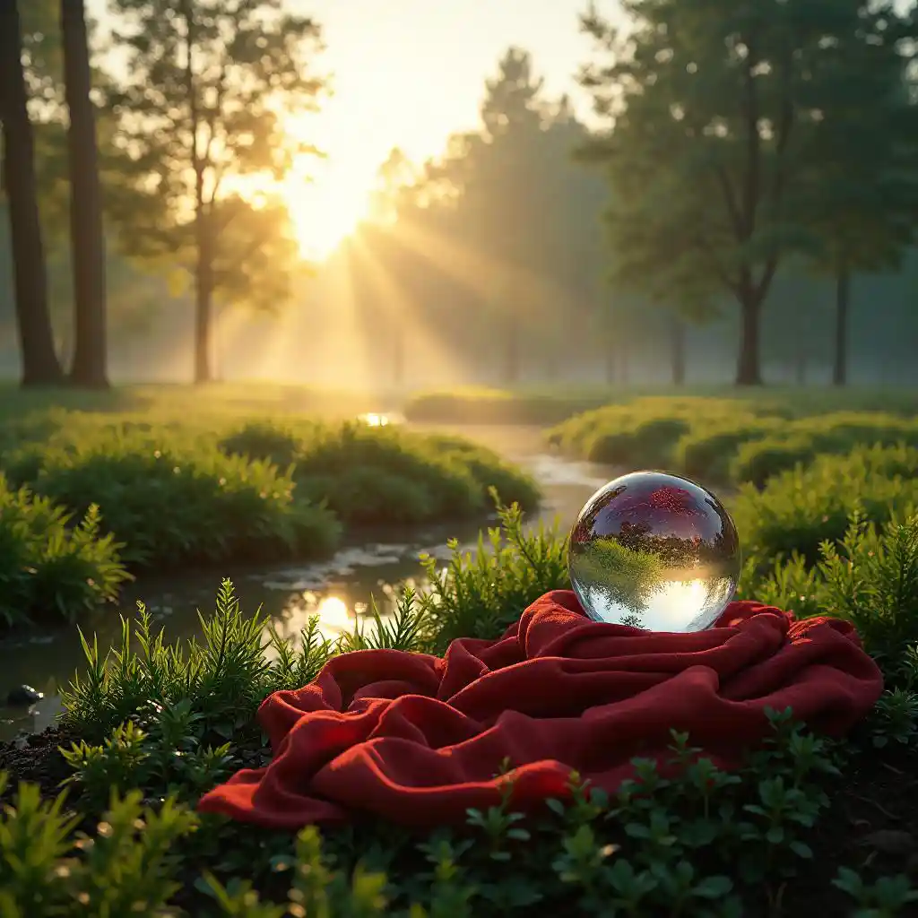 Grasdämmerungsszene