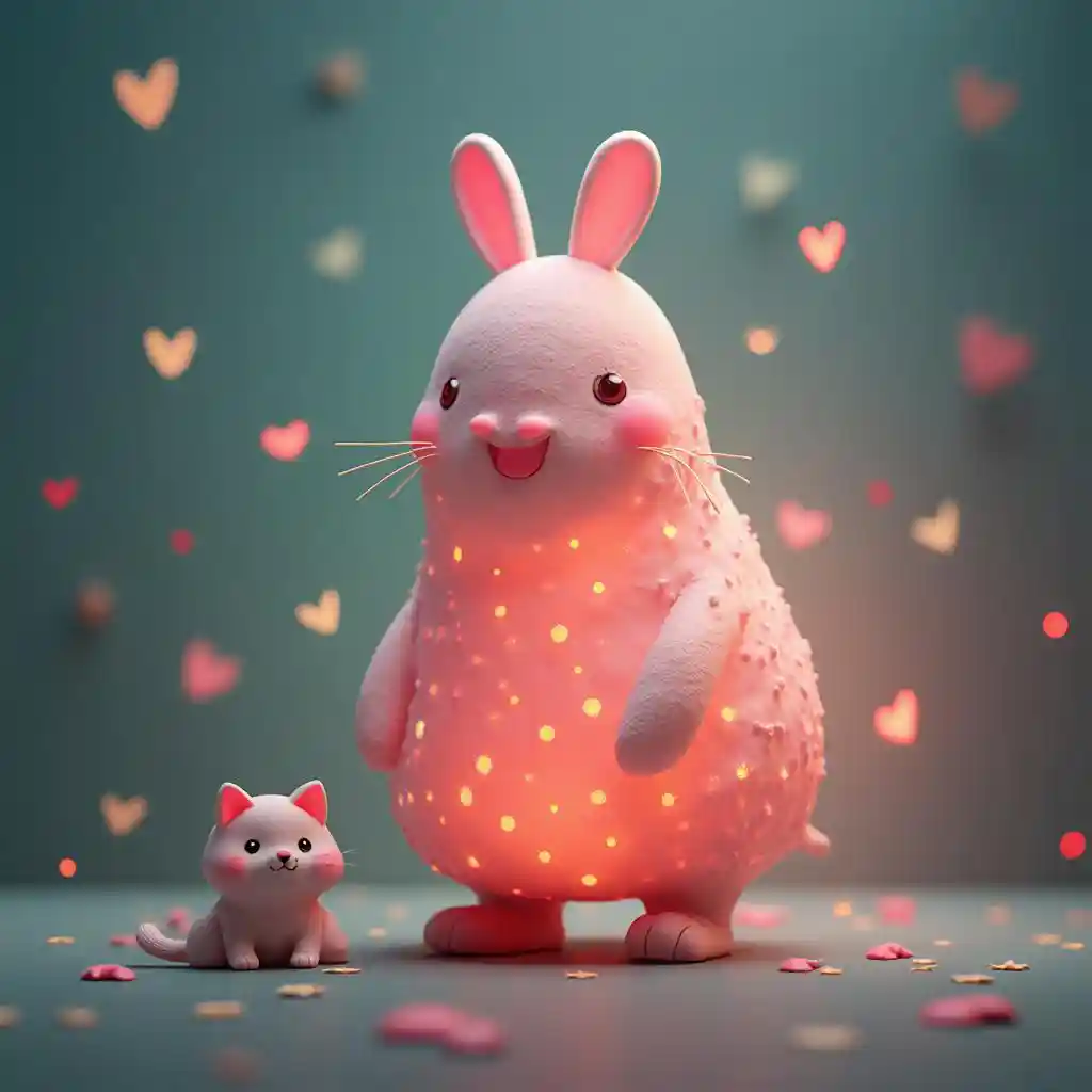 Barbapapa 3D Art
