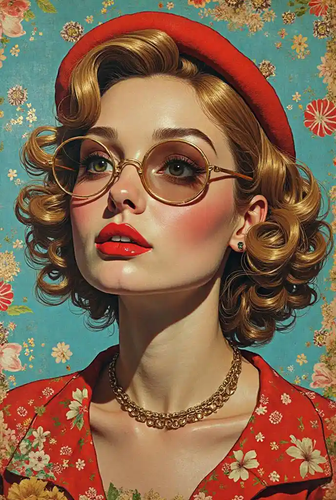 Art du collage rétro