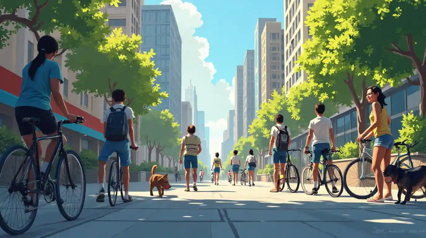 都市のレンズシーン