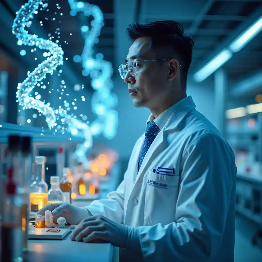 Biotech Lab Visionary Scientist