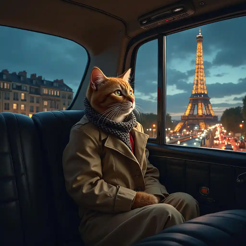Taxi de gato parisino