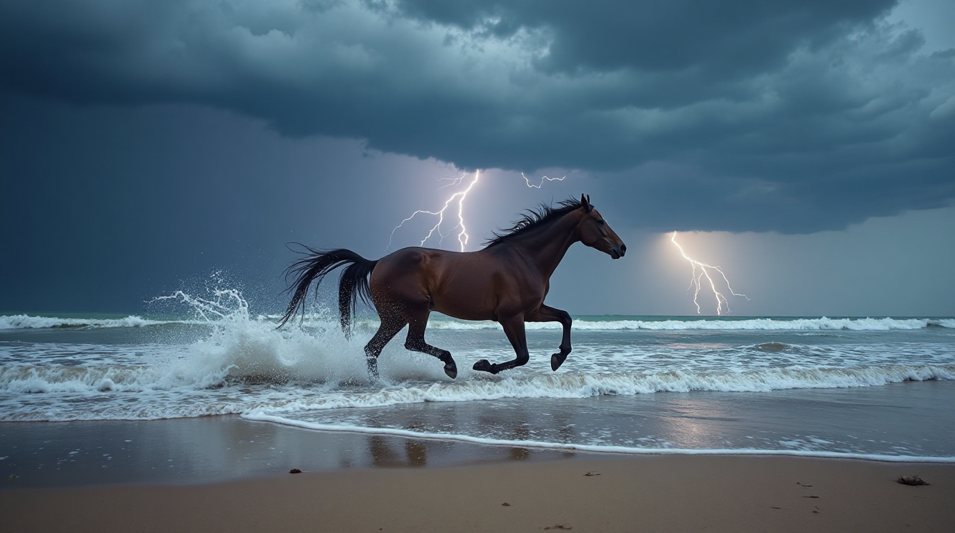Farasi Anapotembea kwa Ujasiri