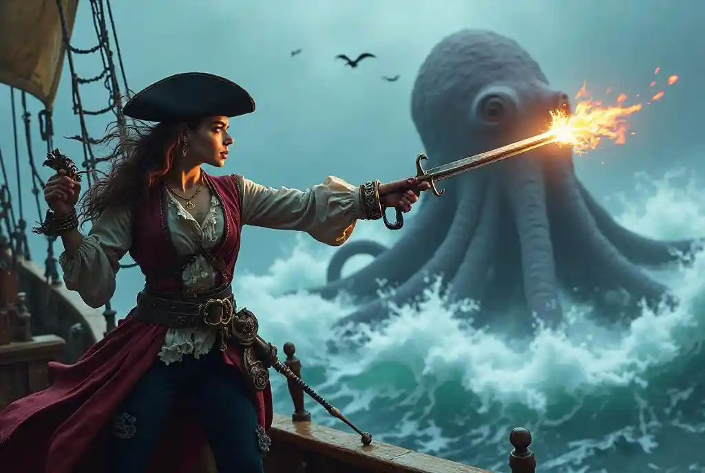 Pirate vs Octopus
