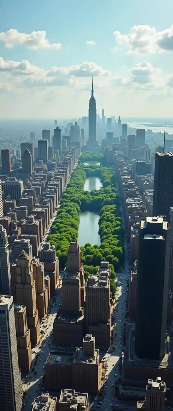 Maoni Kutoka Juu ya Paa la Jiji la New York