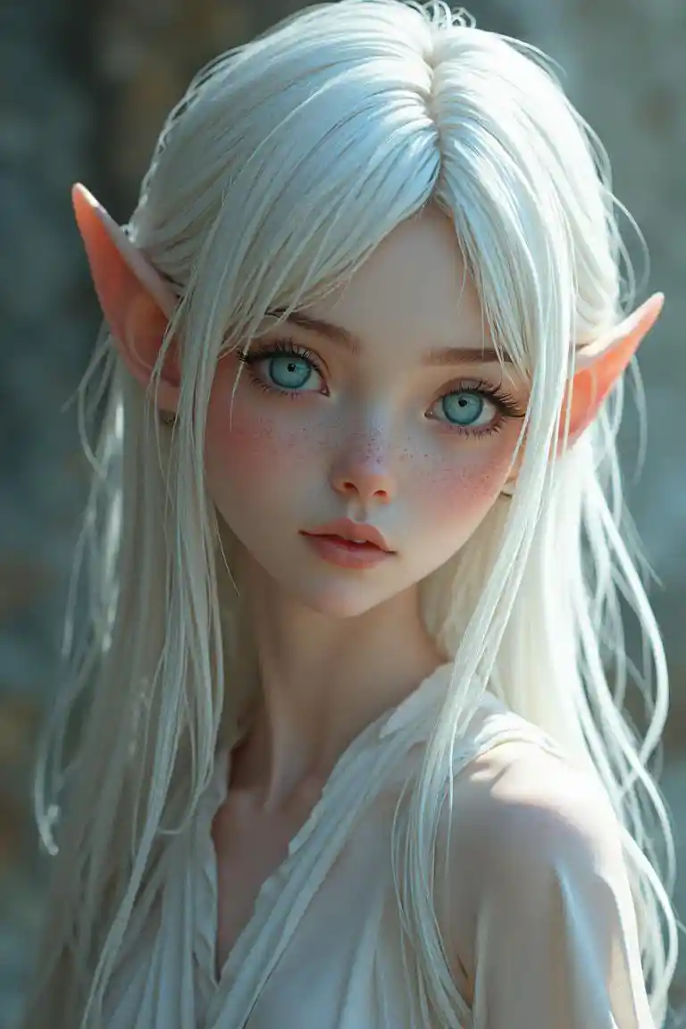 Mnyama-Mchanga Mwenye Nywele Nyeupe